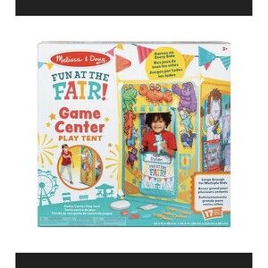 Melissa And Doug Fun at the Fair Game Center Play Tent 4 Sides of Activities